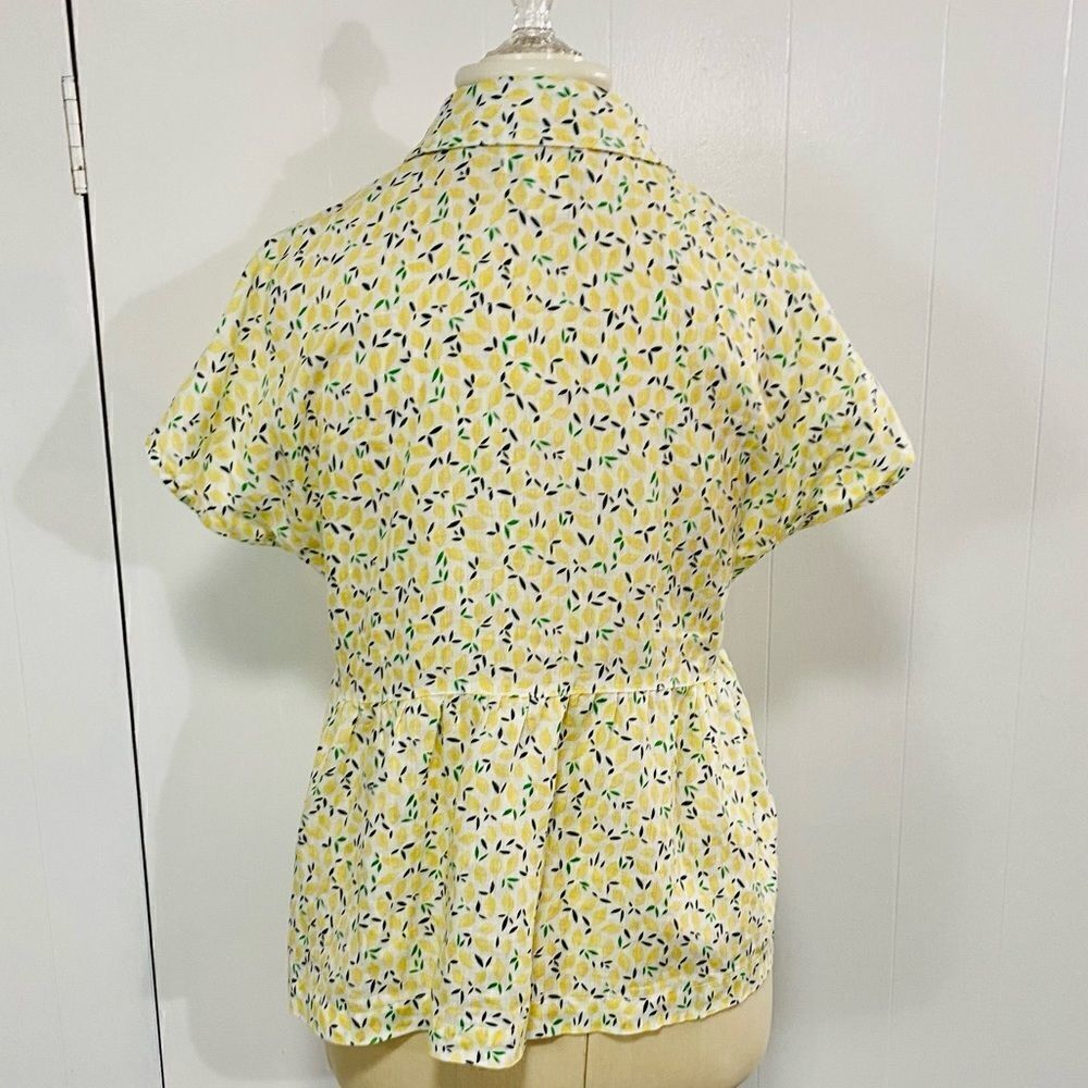 Cynthia Rowley | Lemon Print Top - Picture 9 of 14